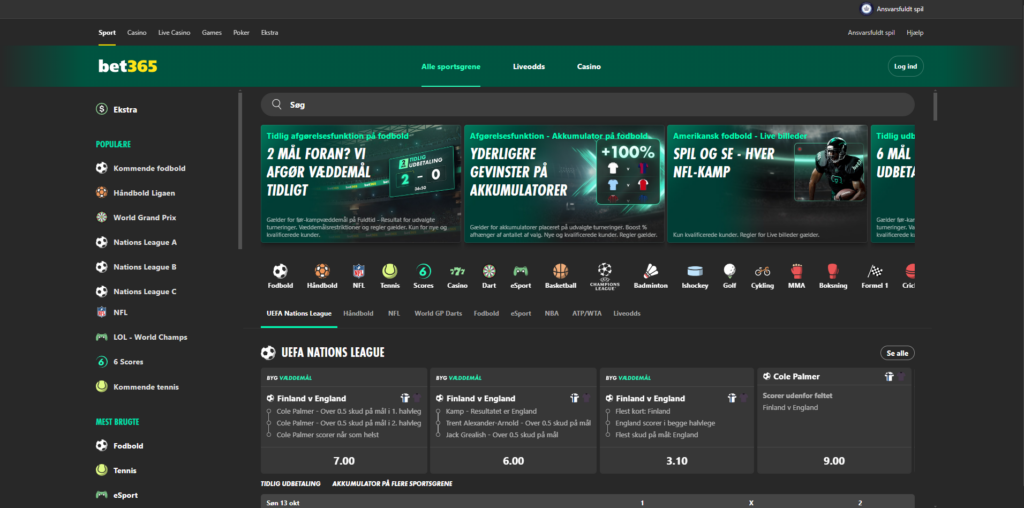 Anmeldelse af bet365 sport betting