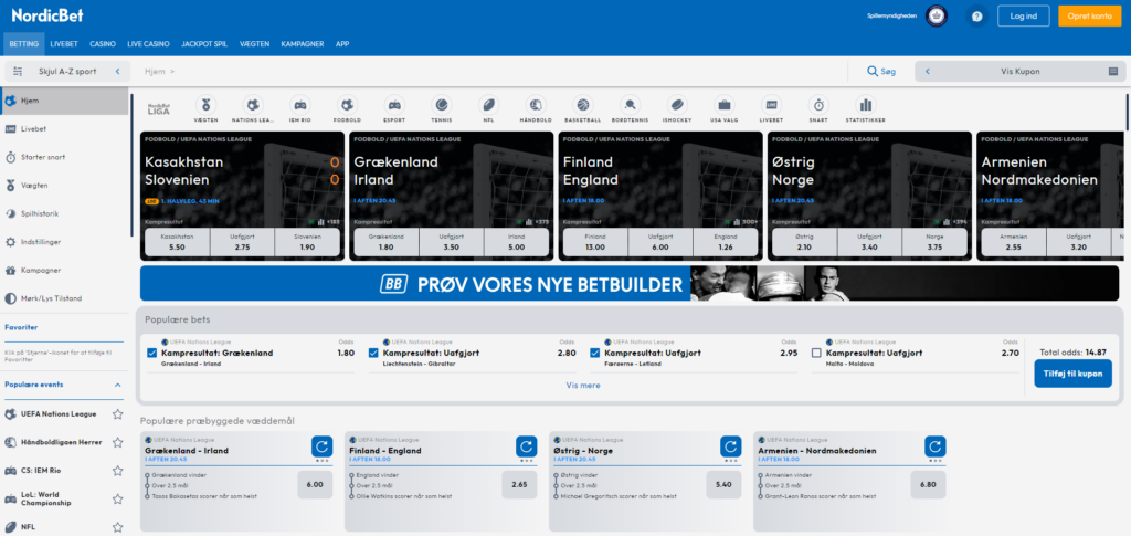 nordicbet casino freebet