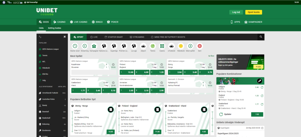 Anmeldelse af Unibet